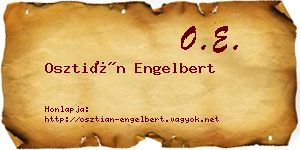 Osztián Engelbert névjegykártya